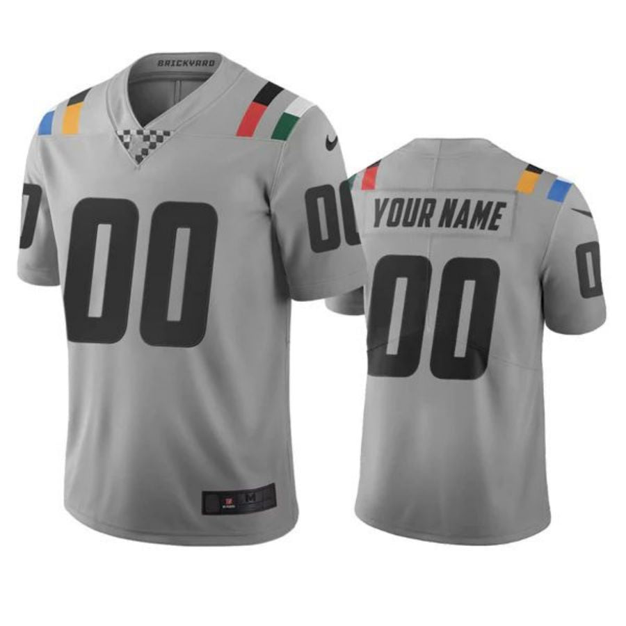 Custom I.Colts Gray Vapor Limited City Edition American Jerseys Stitched Football Jerseys