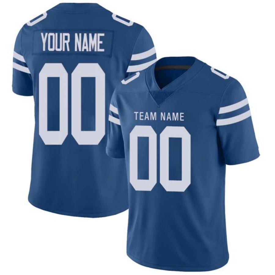 Custom I.Colts Stitched American Football Jerseys Personalize Birthday Gifts Game Blue Jersey