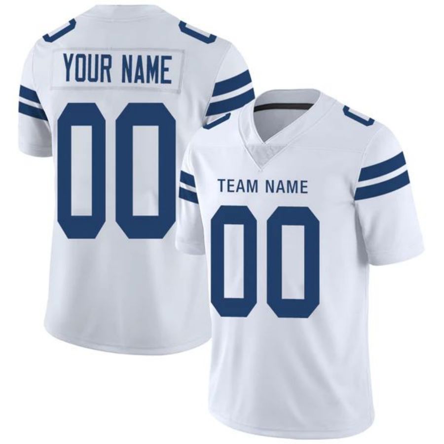 Custom I.Colts Stitched American Football Jerseys Personalize Birthday Gifts White Jersey