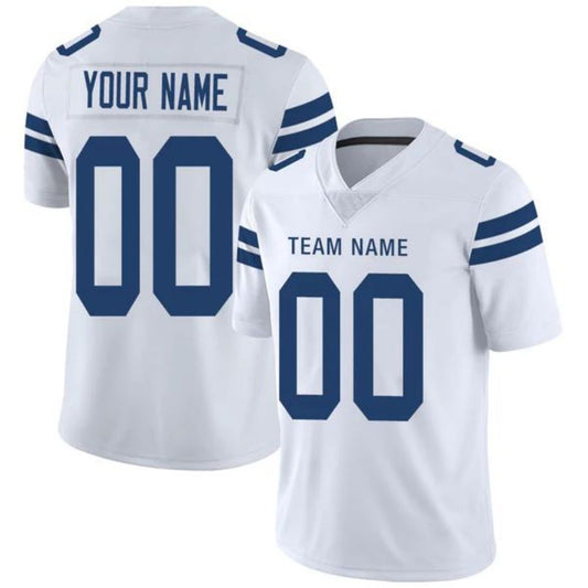 Custom I.Colts Stitched American Football Jerseys Personalize Birthday Gifts White Jersey