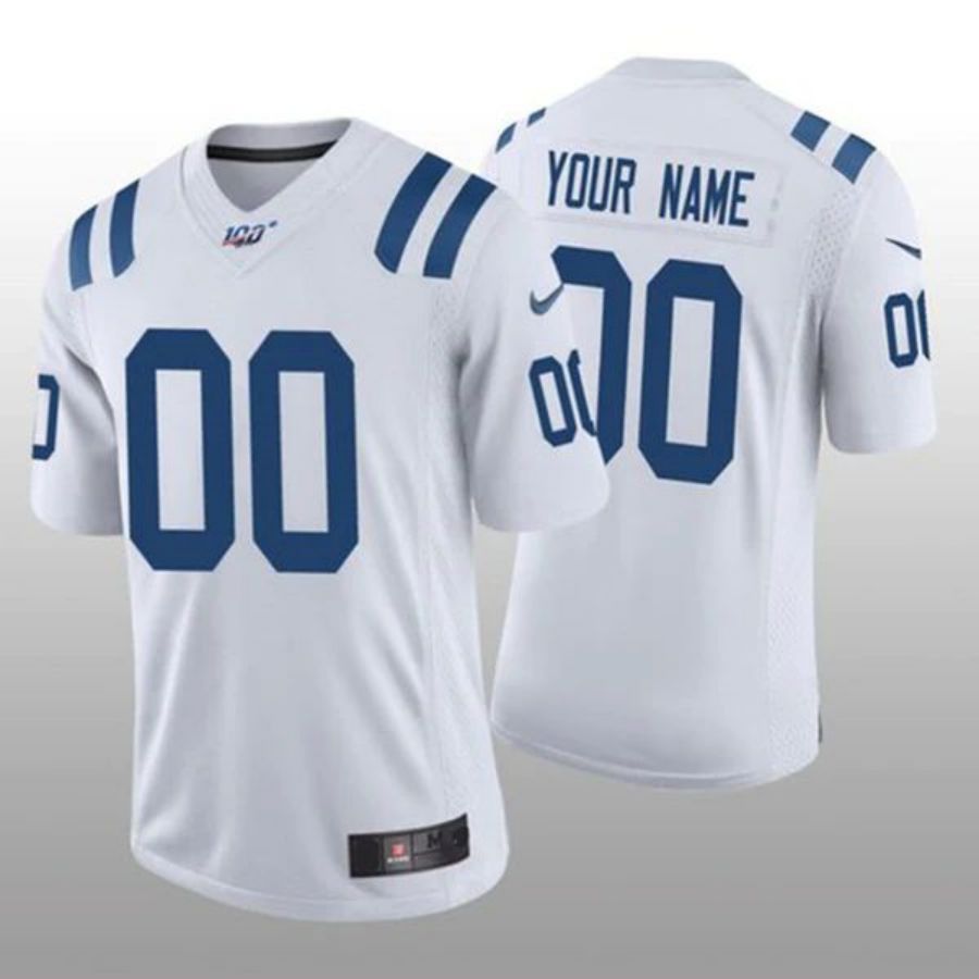 Custom I.Colts Vapor Limited 100th Season Stitched American Football Jerseys