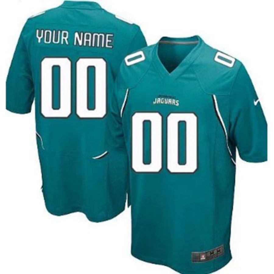 Custom J.Jaguars Green Teal Game Jersey Stitched American Football Jerseys