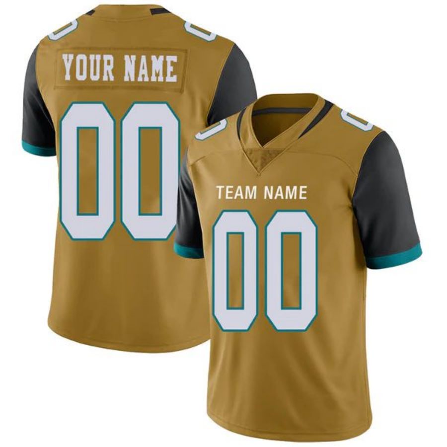 Custom J.Jaguars Stitched American Football Jerseys Personalize Birthday Gifts Gold Jersey