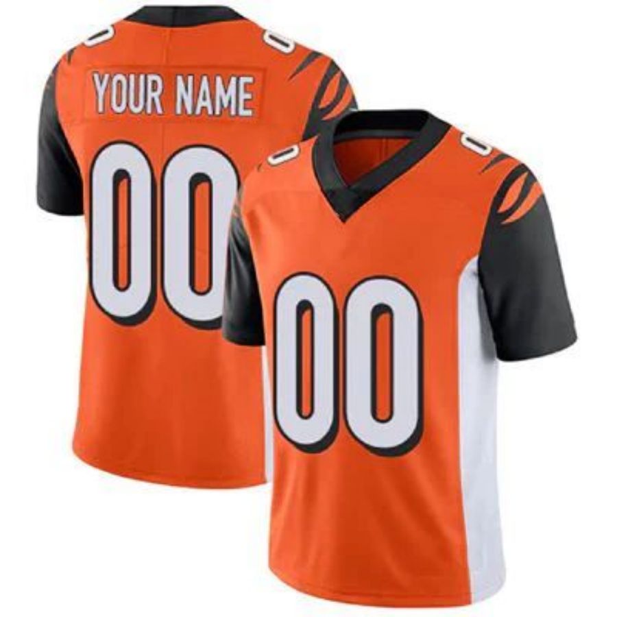 Custom Jersey C.Bengals Orange Stitched American Game Football Jerseys