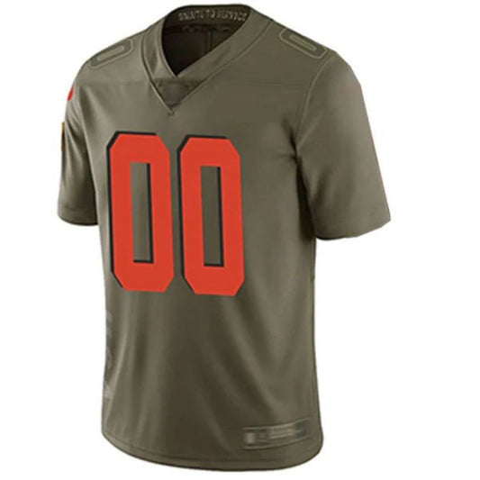 Custom Jersey C.Browns Olive Stitched American Football Jerseys
