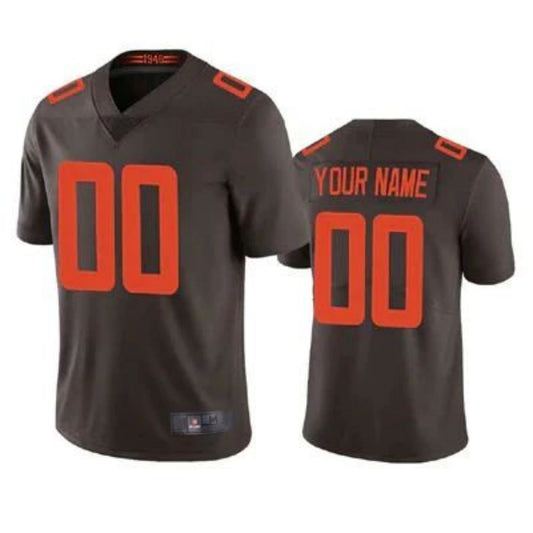 Custom Jersey C.Browns Stitched Brown American Game Football Jerseys