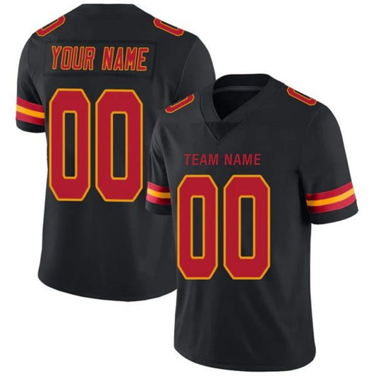 Custom KC.Chiefs Stitched American Football Jerseys Personalize Birthday Gifts Black Game Jersey