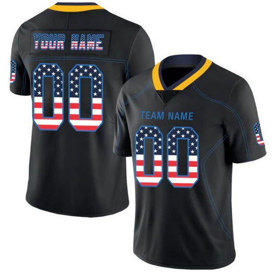 Custom LA.Chargers Stitched American Football Jerseys Personalize Birthday Gifts Black Game Jersey