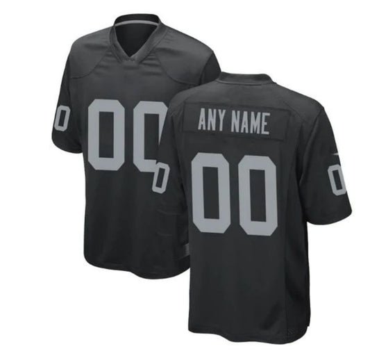 Custom LV.Raiders Stitched American Football Jerseys Personalize Birthday Gifts Game Grey Jersey