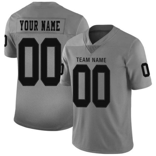 Custom LV.Raiders Stitched American Football Jerseys Personalize Birthday Gifts Grey Vapor Game Jersey