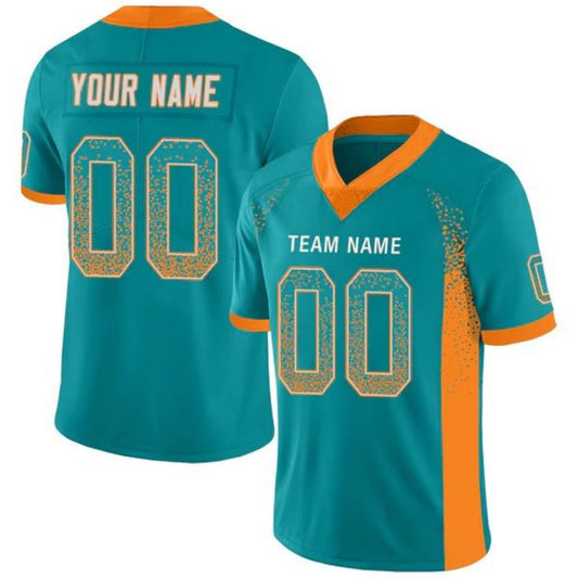 Custom M.Dolphins Stitched American Football Jerseys Personalize Birthday Gifts Aqua Elite Jersey