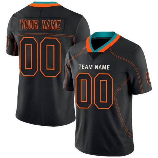 Custom M.Dolphins Stitched American Football Jerseys Personalize Birthday Gifts Black Jersey