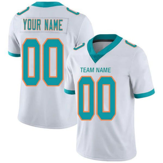Custom M.Dolphins Stitched American Football Jerseys Personalize Birthday Gifts Game White Jersey