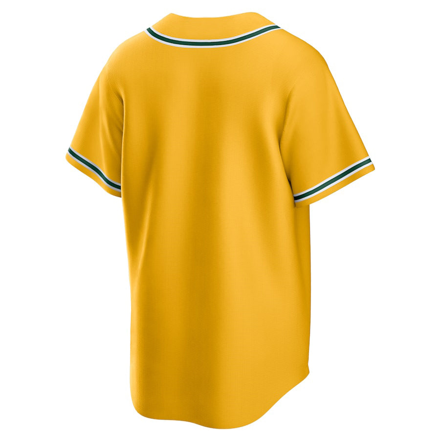 Custom Oakland Athletics Gold Alternate Replica Team Baseball Jersey