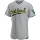Custom Oakland Athletics Gray Road Authentic Game Team Baseball Jersey