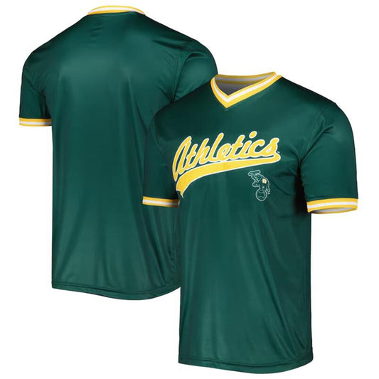 Custom Oakland Athletics Stitches Green Cooperstown Collection Team Baseball Jersey
