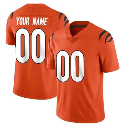 Custom Orange C.Bengals Limited 2022 Super Bowl LVI Stitched American Football Jerseys