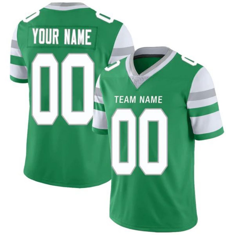 Custom P.Eagles Stitched American Football Jerseys Personalize Birthday Gifts Green Jersey