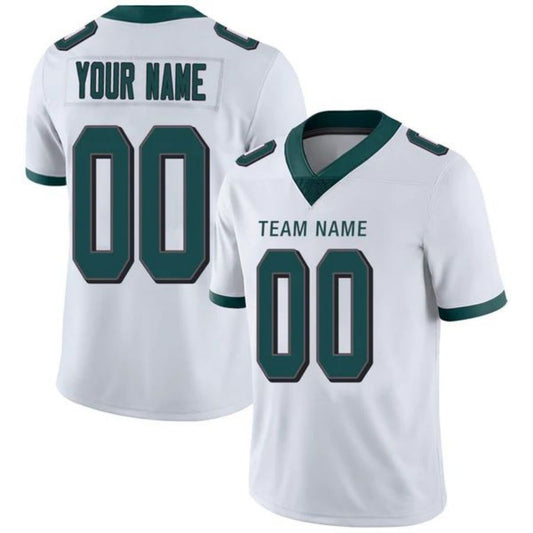 Custom P.Eagles Stitched American Football Jerseys Personalize Birthday Gifts White Game Jersey