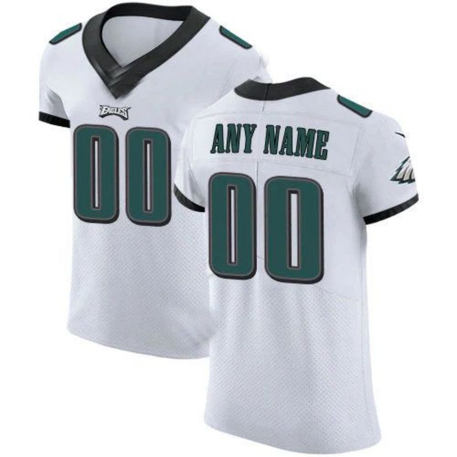 Custom P.Eagles White Vapor Untouchable Custom Elite Jersey Stitched American Football Jerseys