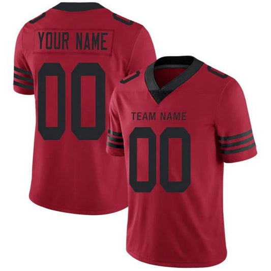 Custom SF.49ers Stitched American Football Jerseys Personalize Birthday Gifts Red Game Jersey