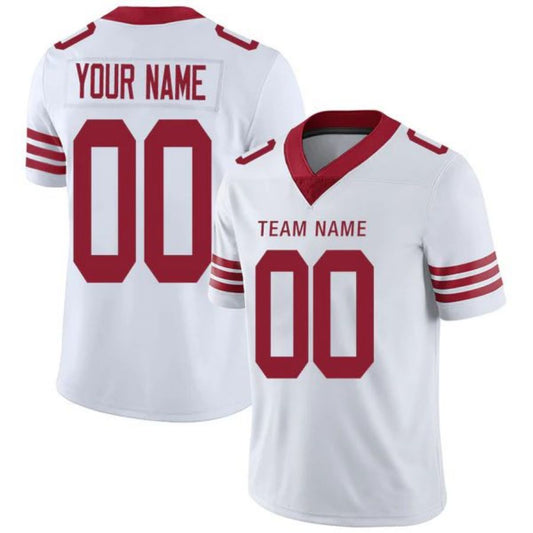 Custom SF.49ers Stitched American Football Jerseys Personalize Birthday Gifts White Vapor Jersey