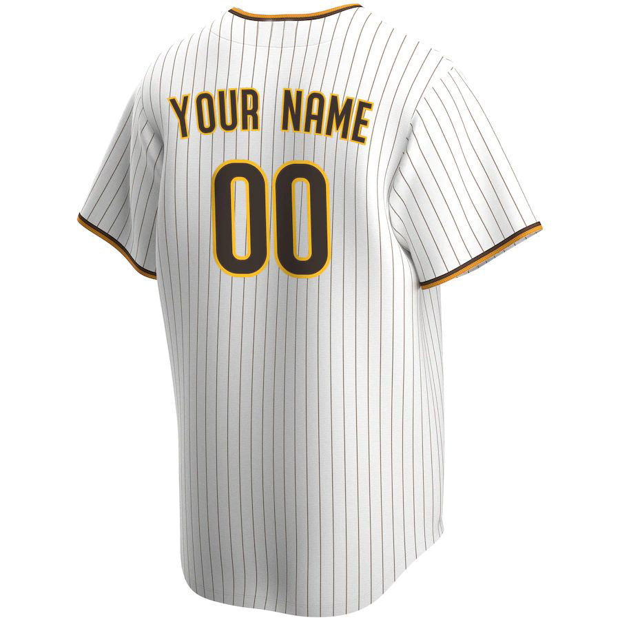 Custom San Diego Padres White Home Replica Team Baseball Jersey