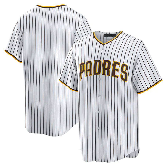 Custom San Diego Padres White Home Replica Team Jersey Baseball Jersey