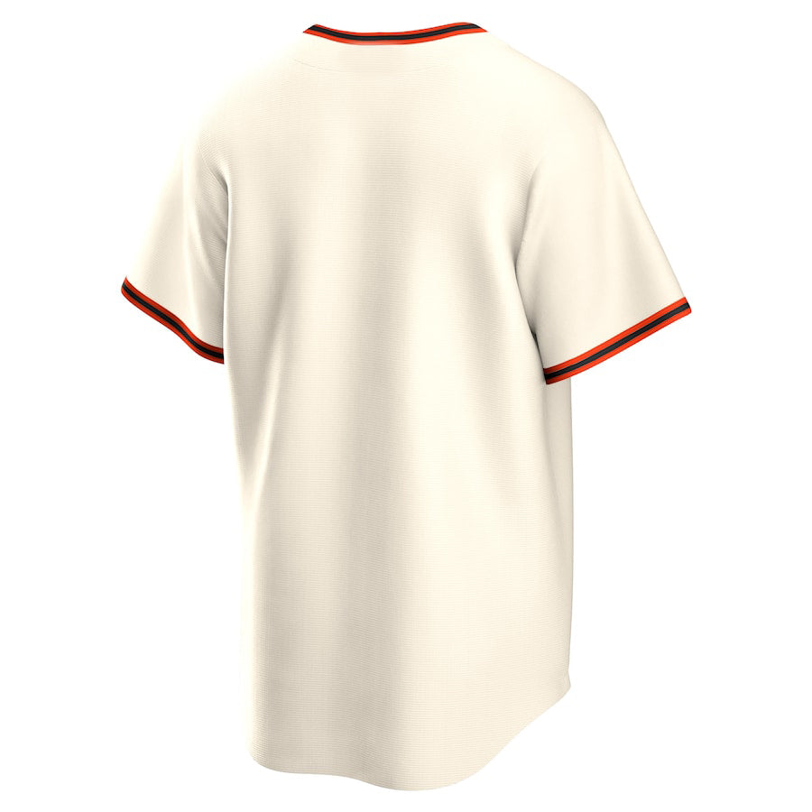 Custom San Francisco Giants Cream Home Blank Replica Team Baseball Jersey