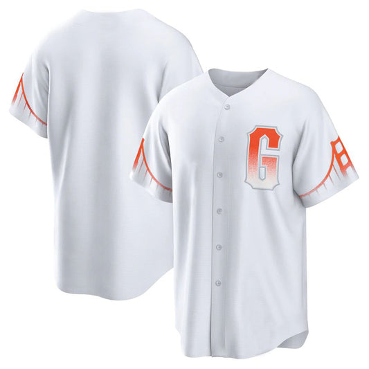 Custom San Francisco Giants White City Connect Team Replica Baseball Jersey