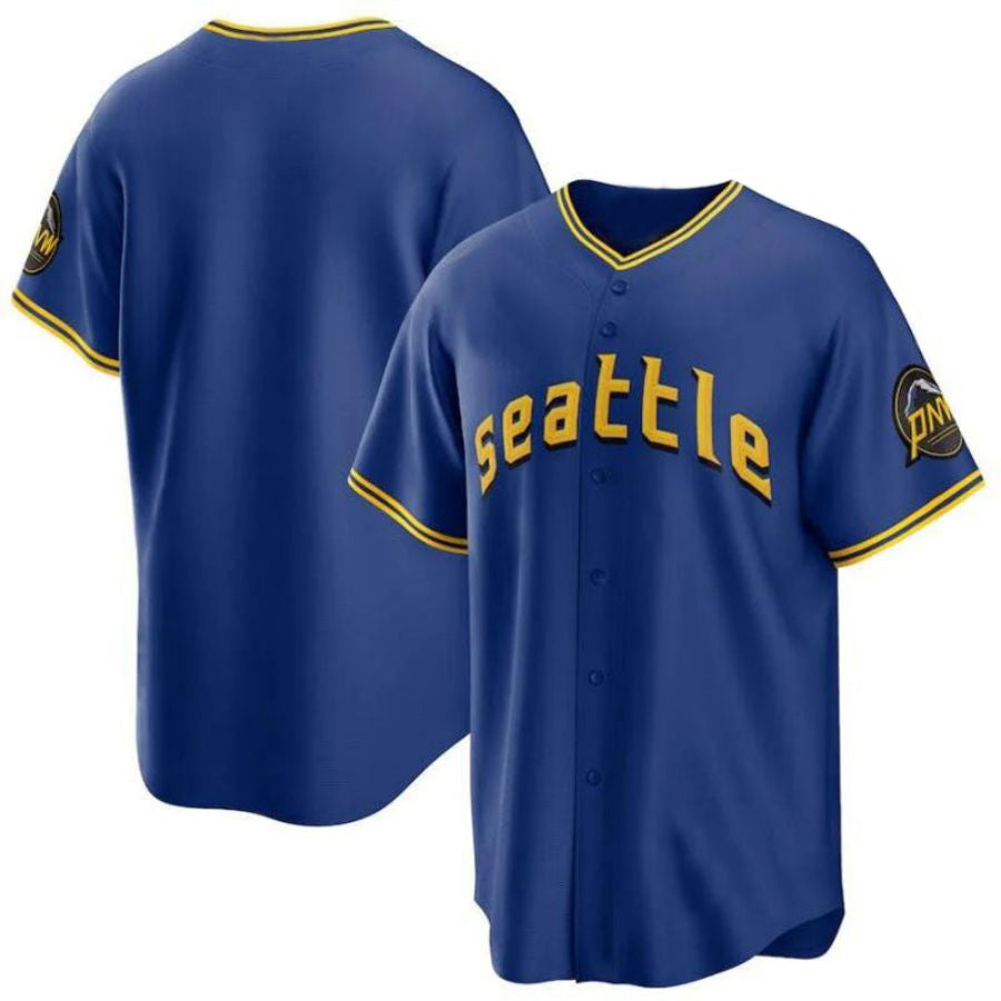 Custom Seattle Mariners Royal 2023 City Connect Replica Team Jersey Baseball Jerseys