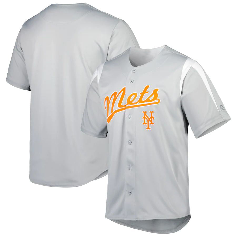 Custom Stitches Gray New York Mets Chase Baseball jersey