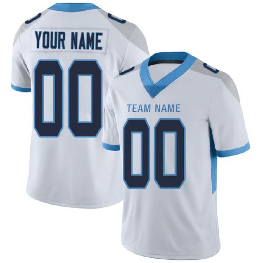 Custom T.Titans Stitched American Football Jerseys Personalize Birthday Gifts White Jersey