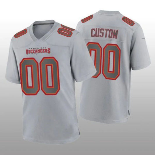 Custom TB.Buccaneers Gray Atmosphere Game Jersey Stitched Jersey American Football Jerseys