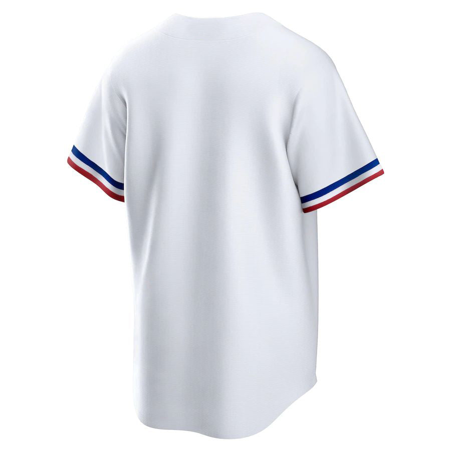 Custom Texas Rangers White Home Blank Replica Team Baseball Jersey