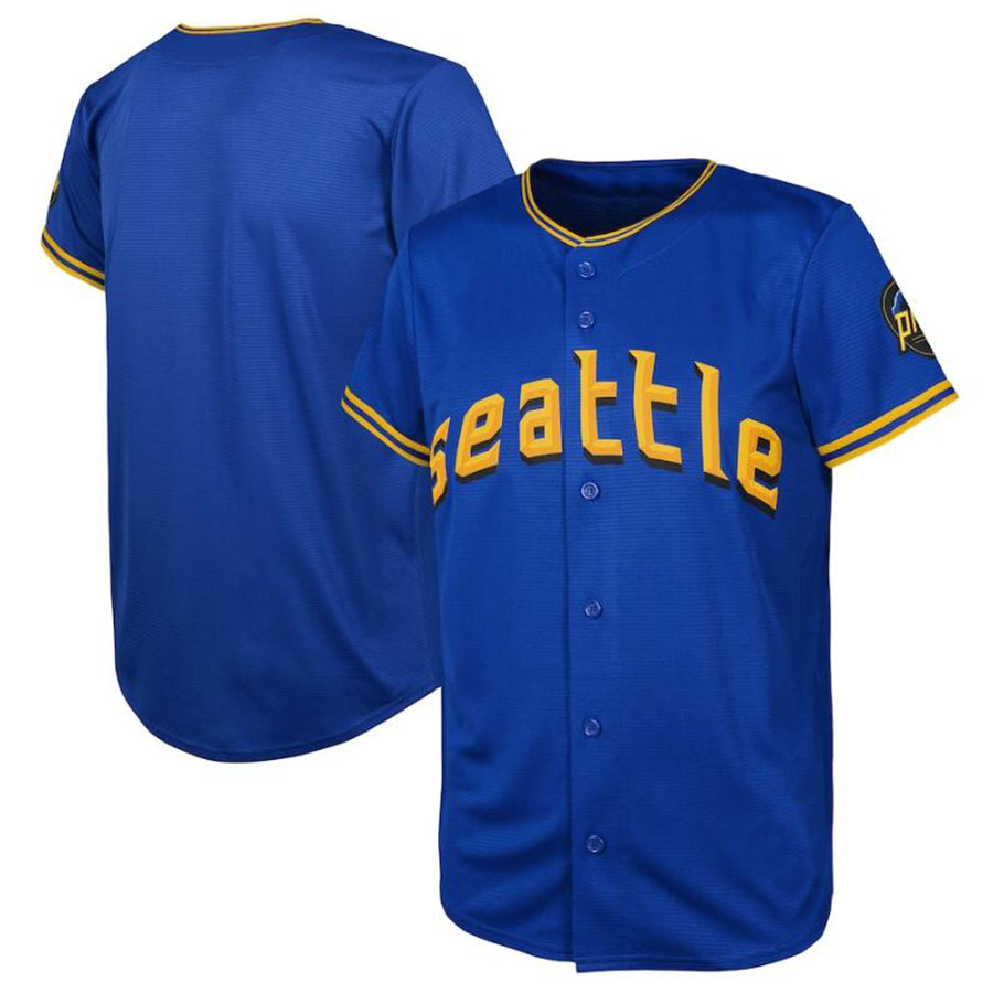 Custom Seattle Mariners Royal 2023 City Connect Replica Baseball Jersey