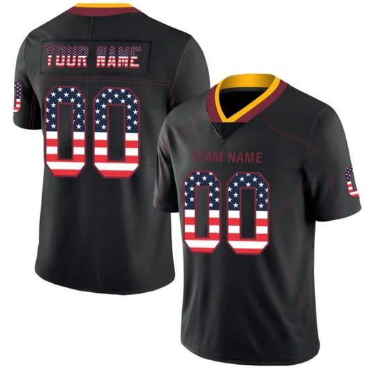 Custom W.Commanders Team Stitched American Football Jerseys Personalize Birthday Gifts Black Jersey