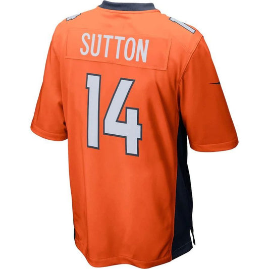 D.Broncos #14 Courtland Sutton Orange Game Player Jersey Stitched American Football Jerseys