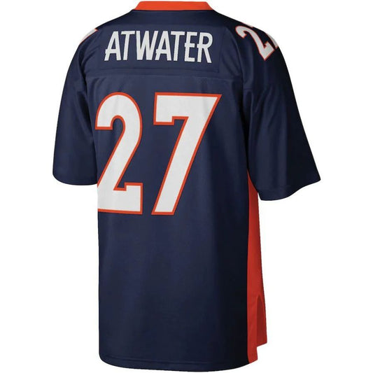 D.Broncos #27 Steve Atwater Mitchell & Ness Navy Legacy Player Replica Jersey Stitched American Football Jerseys