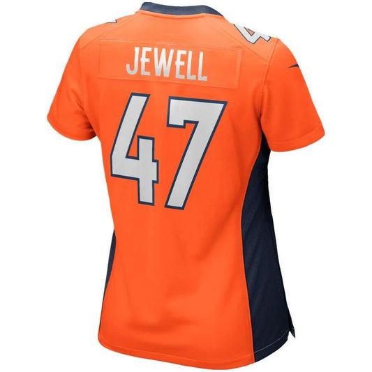 D.Broncos #47 Josey Jewell Orange Game Player Jersey Stitched American Football Jerseys