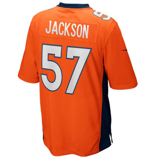D.Broncos #57 Tom Jackson Orange Game Retired Player Jersey American Stitched Football Jerseys