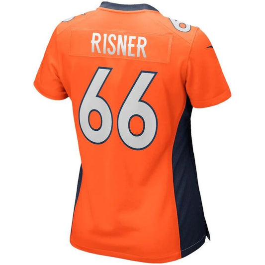 D.Broncos #66 Dalton Risner Orange Game Player Jersey Stitched American Football Jerseys