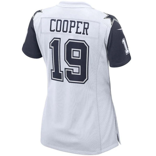 D.Cowboys #19 Amari Cooper White Alternate Game Player Jersey Stitched American Football Jerseys