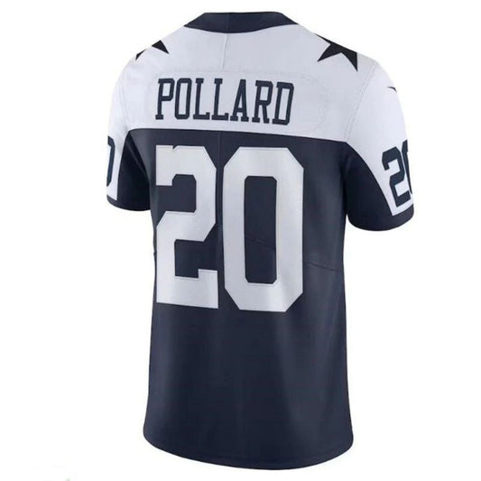D.Cowboys #20 Tony Pollard Navy Alternate Vapor Limited Player Jersey Stitched American Football Jerseys