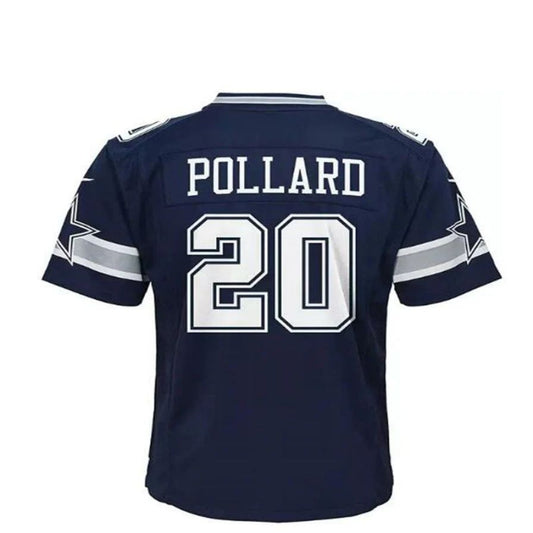 D.Cowboys #20 Tony Pollard Navy Player Game Jersey Stitched American Football Jerseys