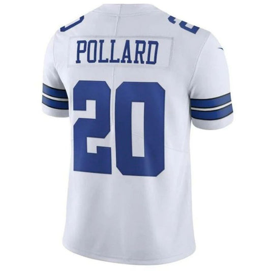 D.Cowboys #20 Tony Pollard White Official Vapor Limited Player Jersey Stitched American Football Jerseys
