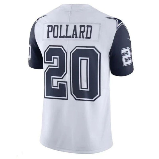 D.Cowboys #20 Tony Pollard White Vapor Limited Player Jersey Stitched American Football Jerseys