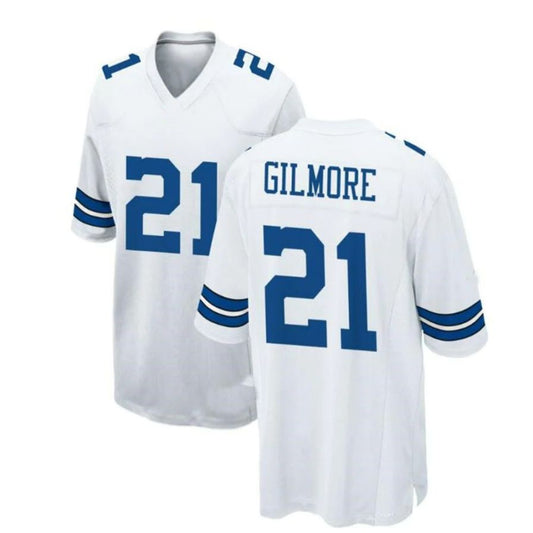 D.Cowboys #21 Stephon Gilmore Game Player Jersey - White Stitched American Football Jerseys