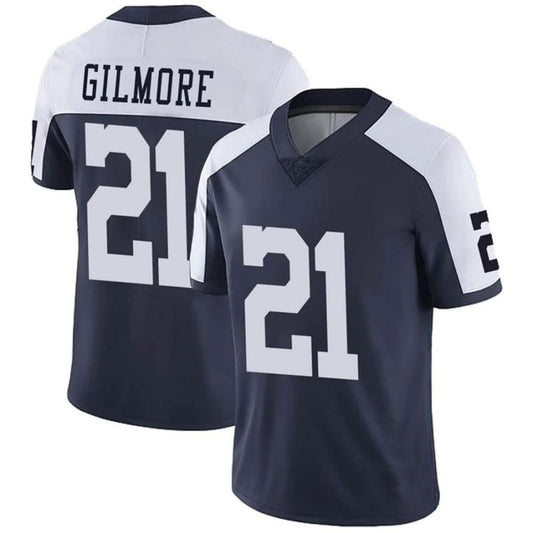D.Cowboys #21 Stephon Gilmore Navy Thanksgiving Vapor Untouchable Limited Player Jersey Stitched American Football Jerseys