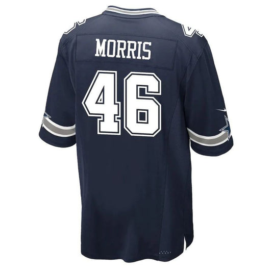 D.Cowboys #46 Alfred Morris Navy Player Game Jersey Stitched American Football Jerseys